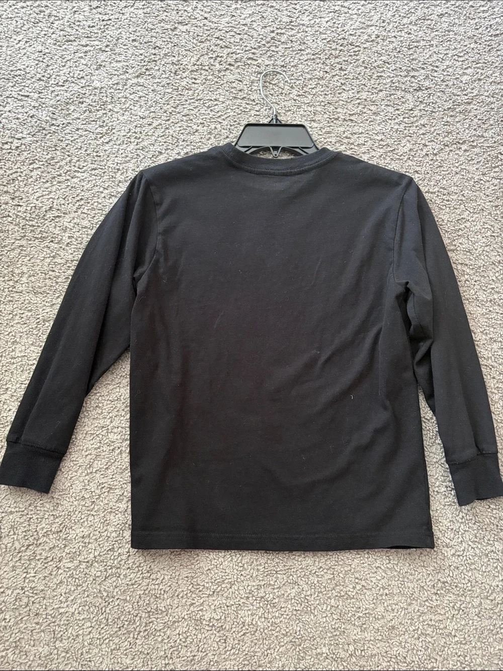 GAP Black Long Sleeve Football Graphic Tee with Red & Blue Print